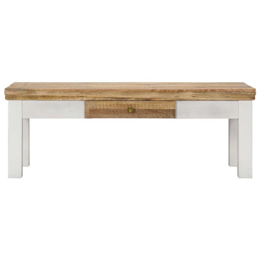 vidaXL Couchtisch 110x50x40 cm Massivholz Mango