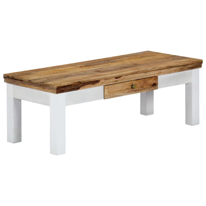 vidaXL Couchtisch 110x50x40 cm Massivholz Mango