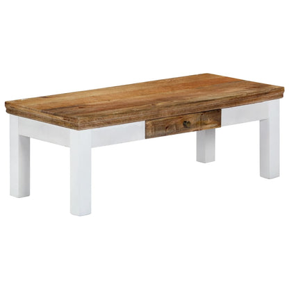 vidaXL Couchtisch 110x50x40 cm Massivholz Mango