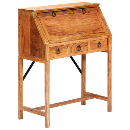 vidaXL Bureau 90×40×107 cm Bois de Sesham massif