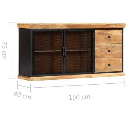 vidaXL Buffet 150x40x75 cm Bois de manguier massif