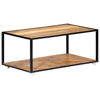 vidaXL Couchtisch 90x50x40 cm Altholz Massiv