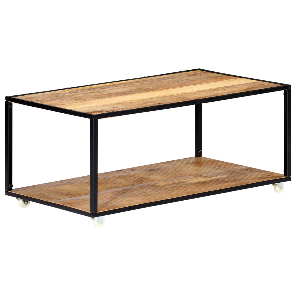 vidaXL Couchtisch 90x50x40 cm Altholz Massiv