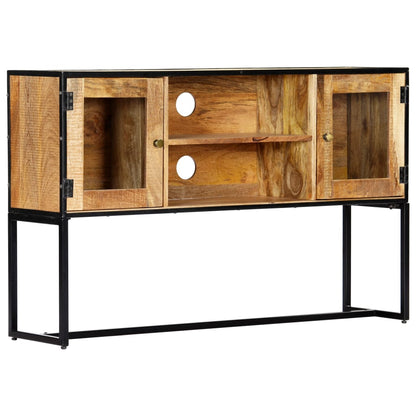 vidaXL Meuble TV 120x30x75 cm en bois de récupération massif