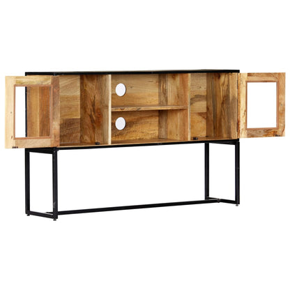 vidaXL Meuble TV 120x30x75 cm en bois de récupération massif