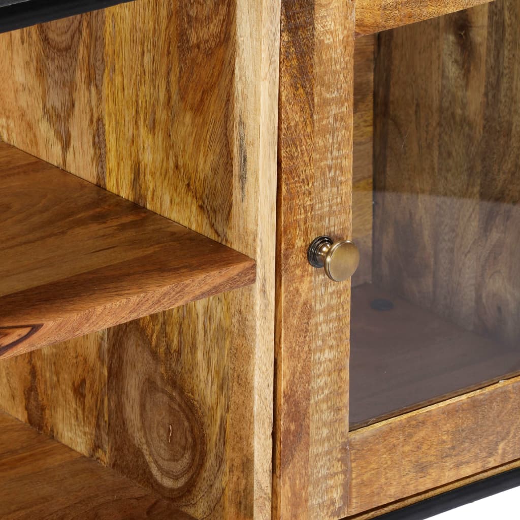 vidaXL Meuble TV 120x30x75 cm en bois de récupération massif