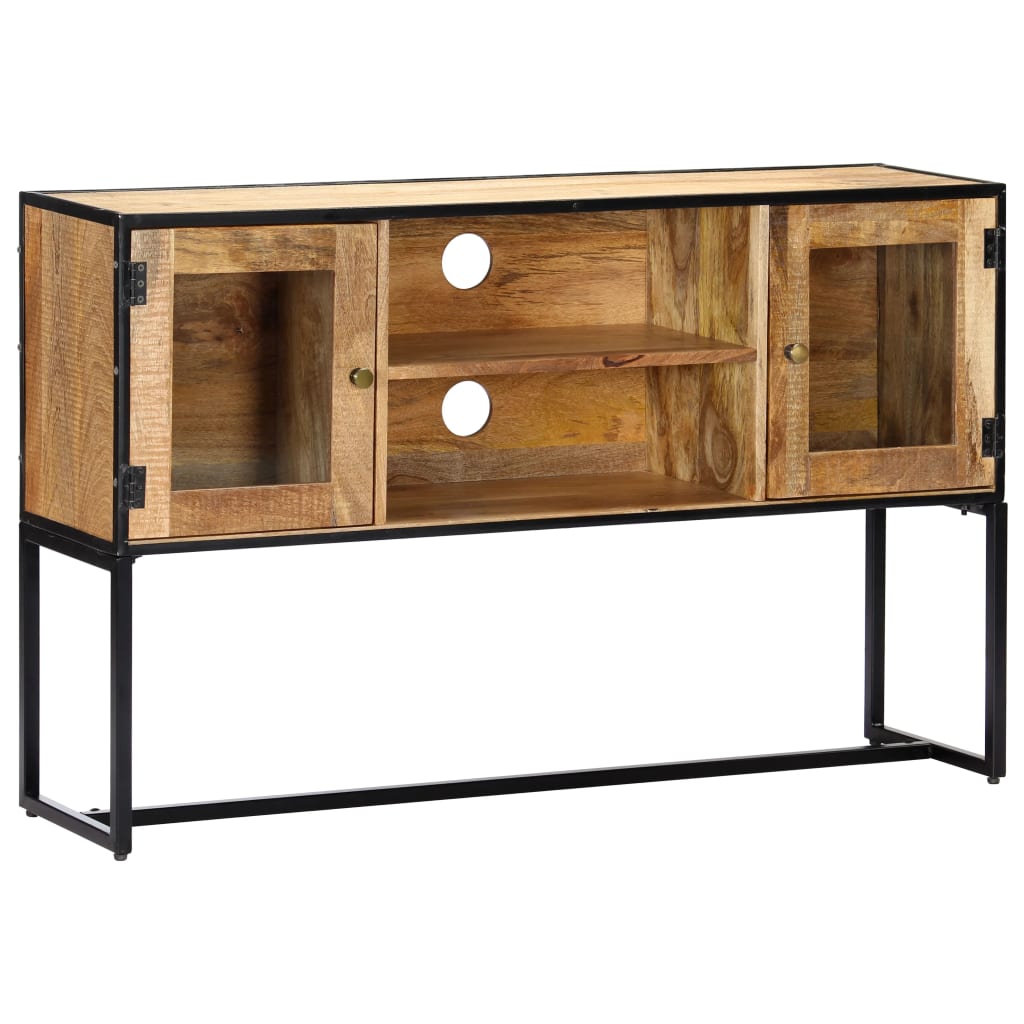 vidaXL Meuble TV 120x30x75 cm en bois de récupération massif