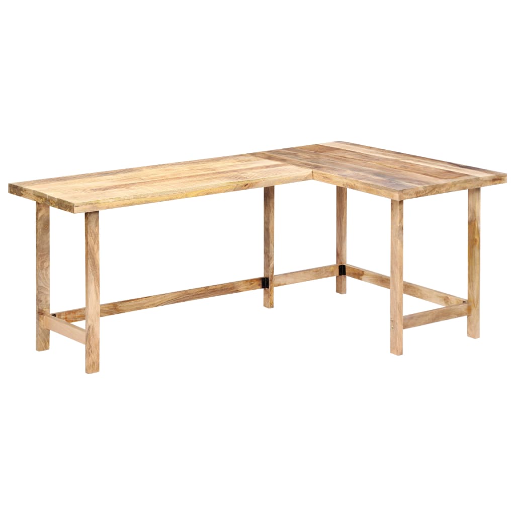 vidaXL Bureau 180 x 120 x 76 cm Bois de manguier massif