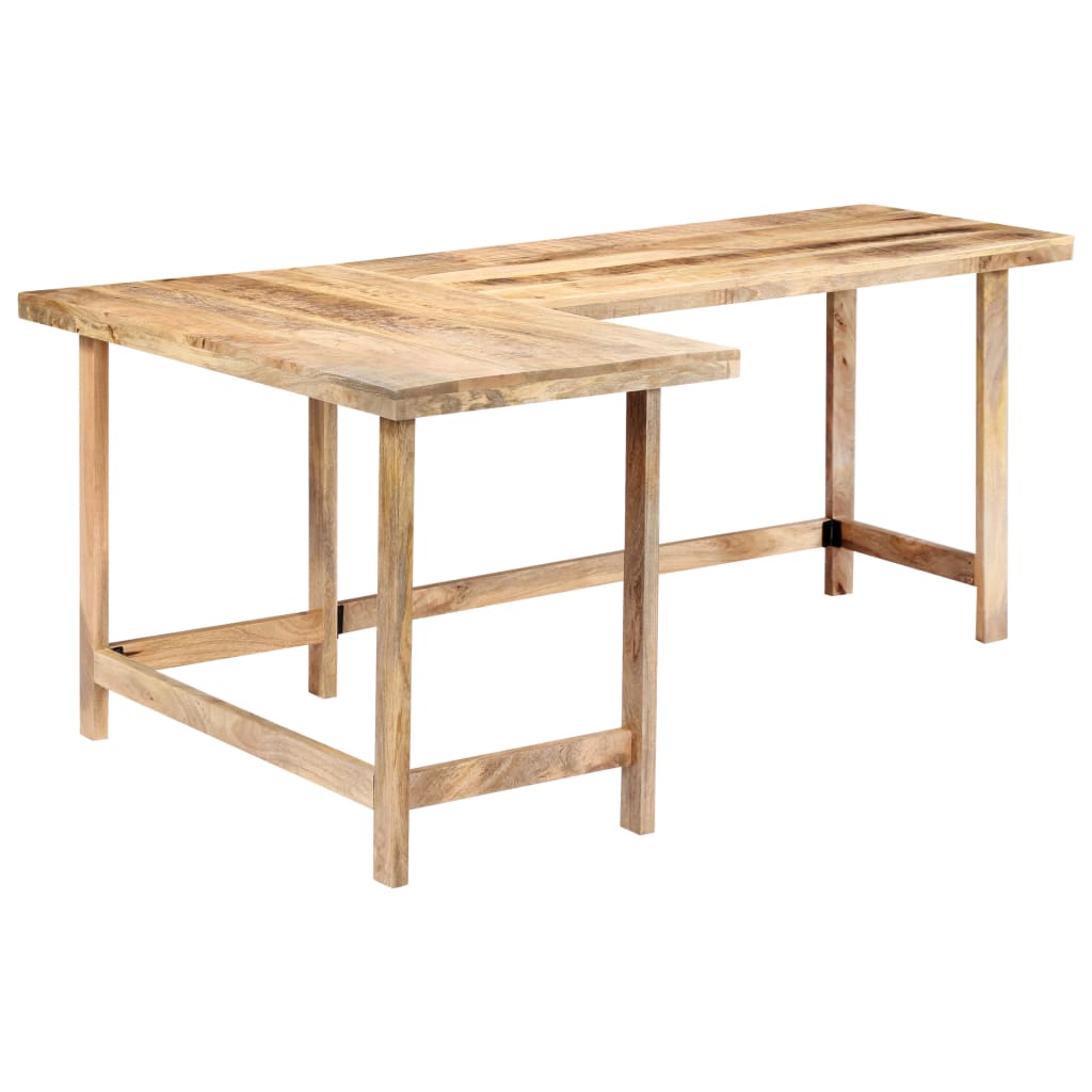 vidaXL Bureau 180 x 120 x 76 cm Bois de manguier massif