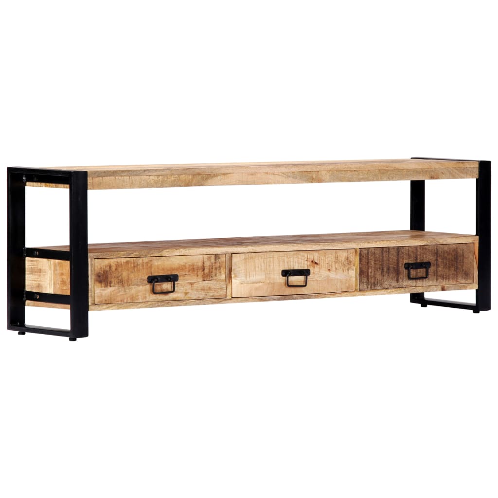 Meuble TV vidaXL 150 x 30 x 45 cm Bois de manguier massif