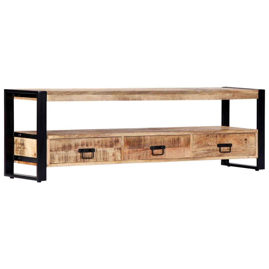 Meuble TV vidaXL 150 x 30 x 45 cm Bois de manguier massif