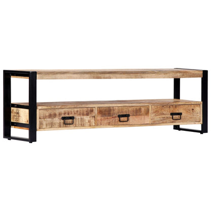 Meuble TV vidaXL 150 x 30 x 45 cm Bois de manguier massif