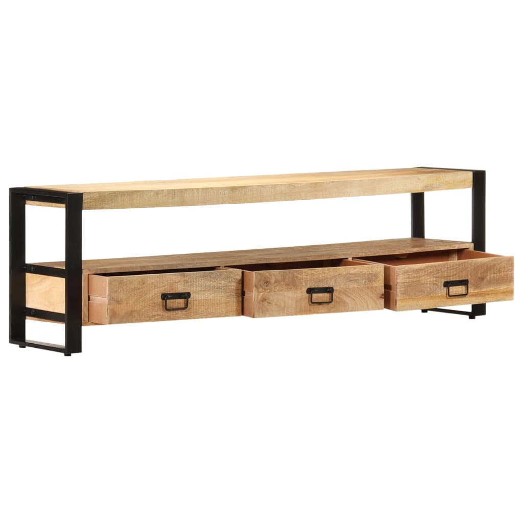 Meuble TV vidaXL 150 x 30 x 45 cm Bois de manguier massif