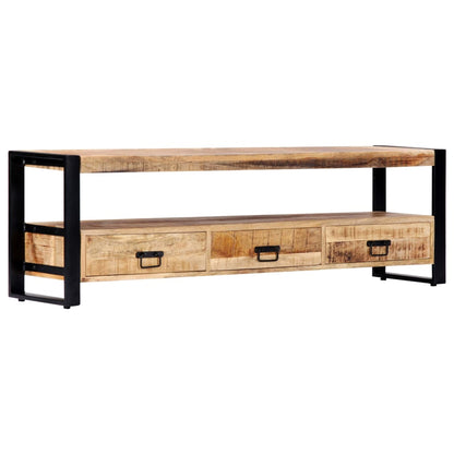 Meuble TV vidaXL 150 x 30 x 45 cm Bois de manguier massif