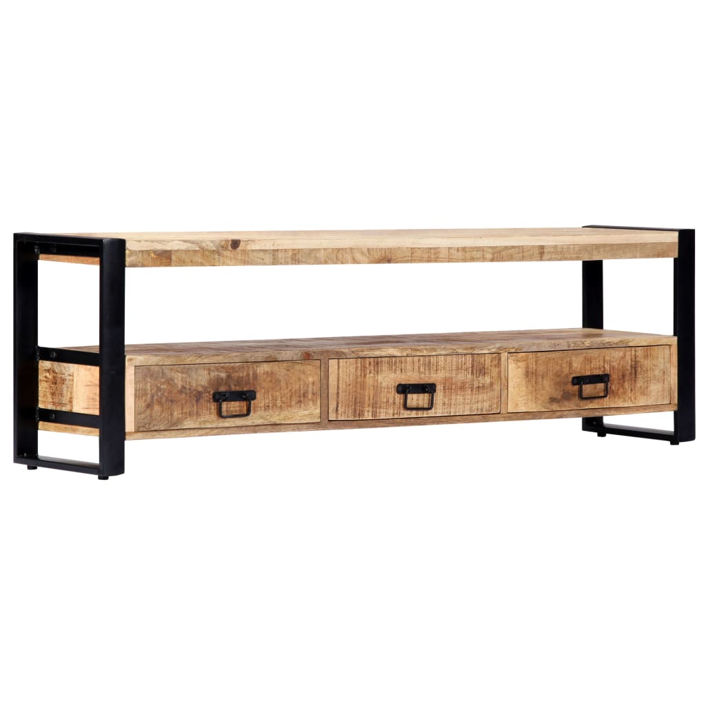 Meuble TV vidaXL 150 x 30 x 45 cm Bois de manguier massif