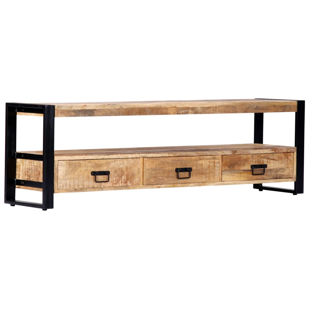 Meuble TV vidaXL 150 x 30 x 45 cm Bois de manguier massif