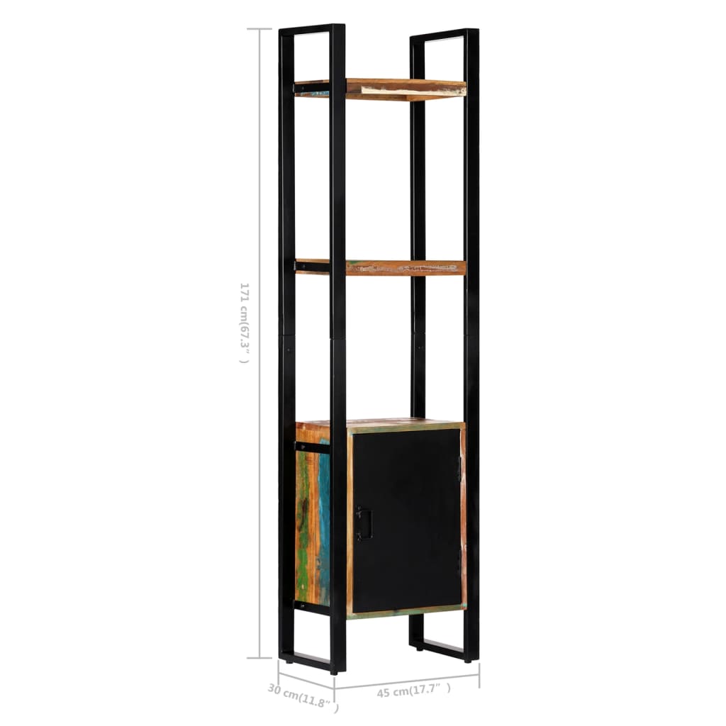 vidaXL Bibliothèque 45x30x171 cm en bois de récupération massif