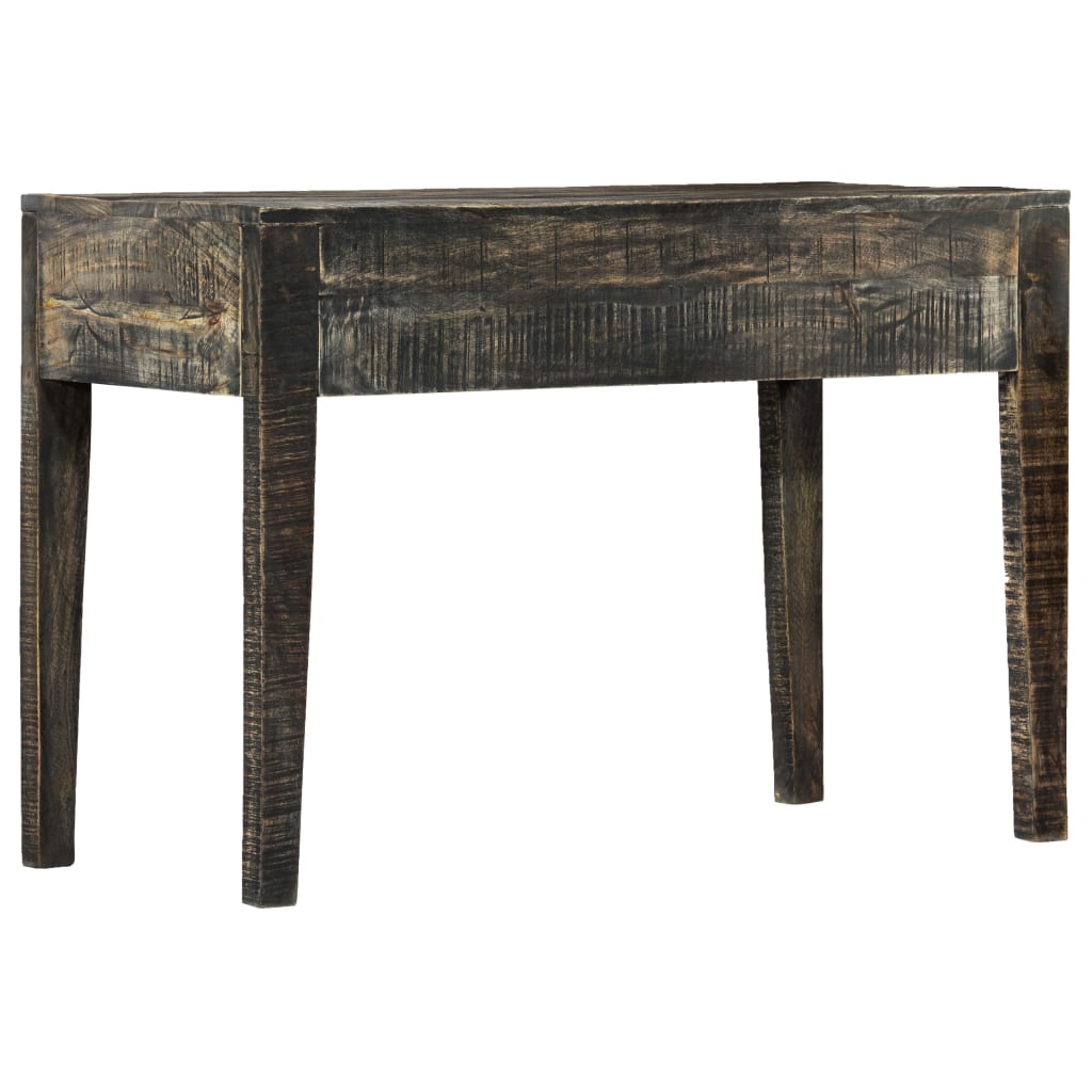 vidaXL Schreibtisch Schwarz 110×50×75 cm Massivholz Mango