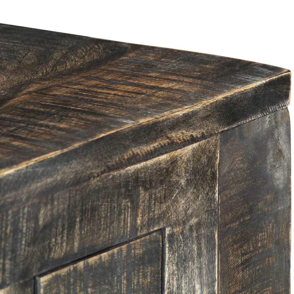vidaXL Schreibtisch Schwarz 110×50×75 cm Massivholz Mango