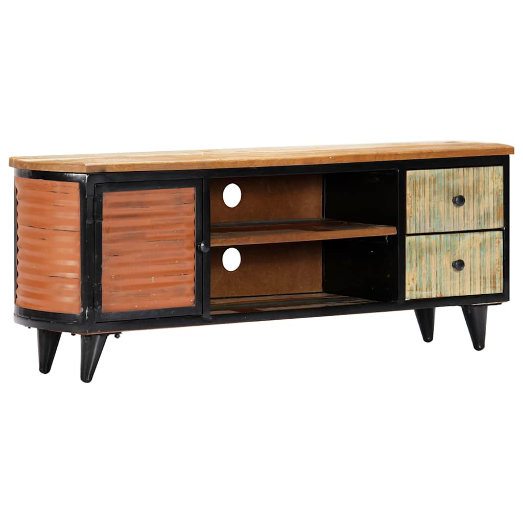 vidaXL Meuble TV 120x30x45 cm Bois de récupération massif