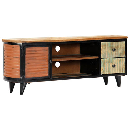 vidaXL Meuble TV 120x30x45 cm Bois de récupération massif