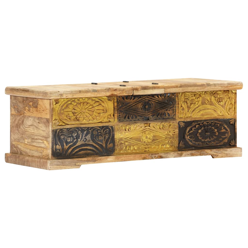 vidaXL Couchtisch 100x50x35 cm Massivholz Mango