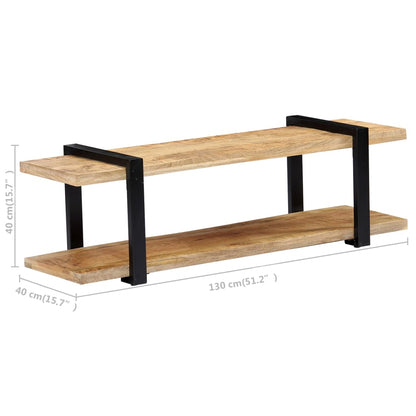 vidaXL Meuble TV 130x40x40 cm Bois de manguier massif