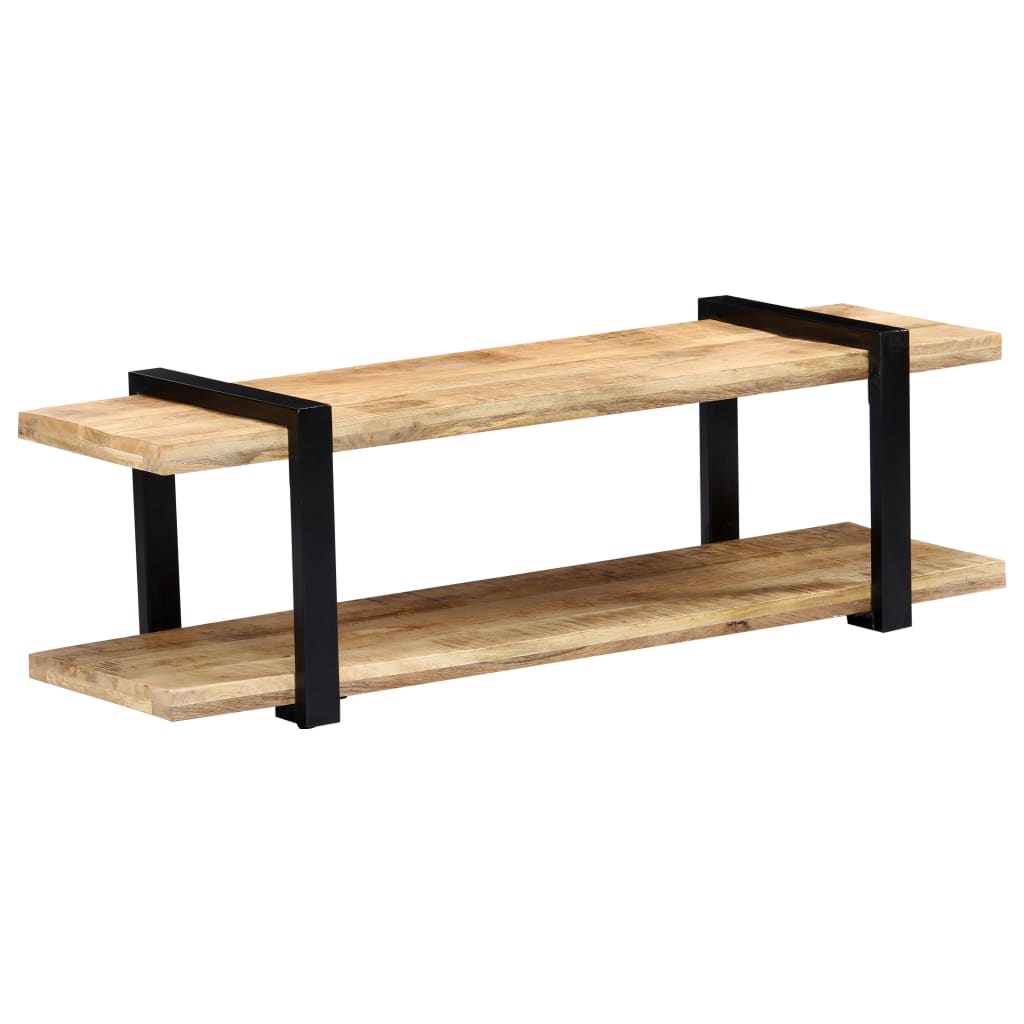 vidaXL Meuble TV 130x40x40 cm Bois de manguier massif