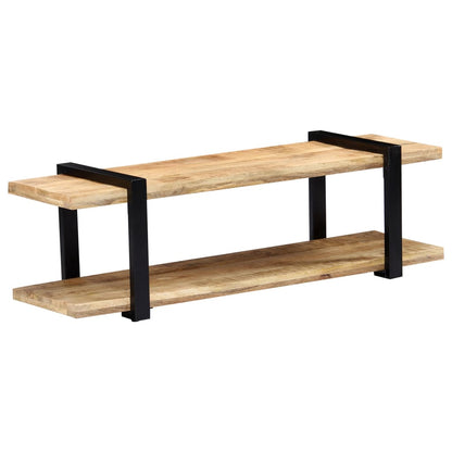 vidaXL Meuble TV 130x40x40 cm Bois de manguier massif