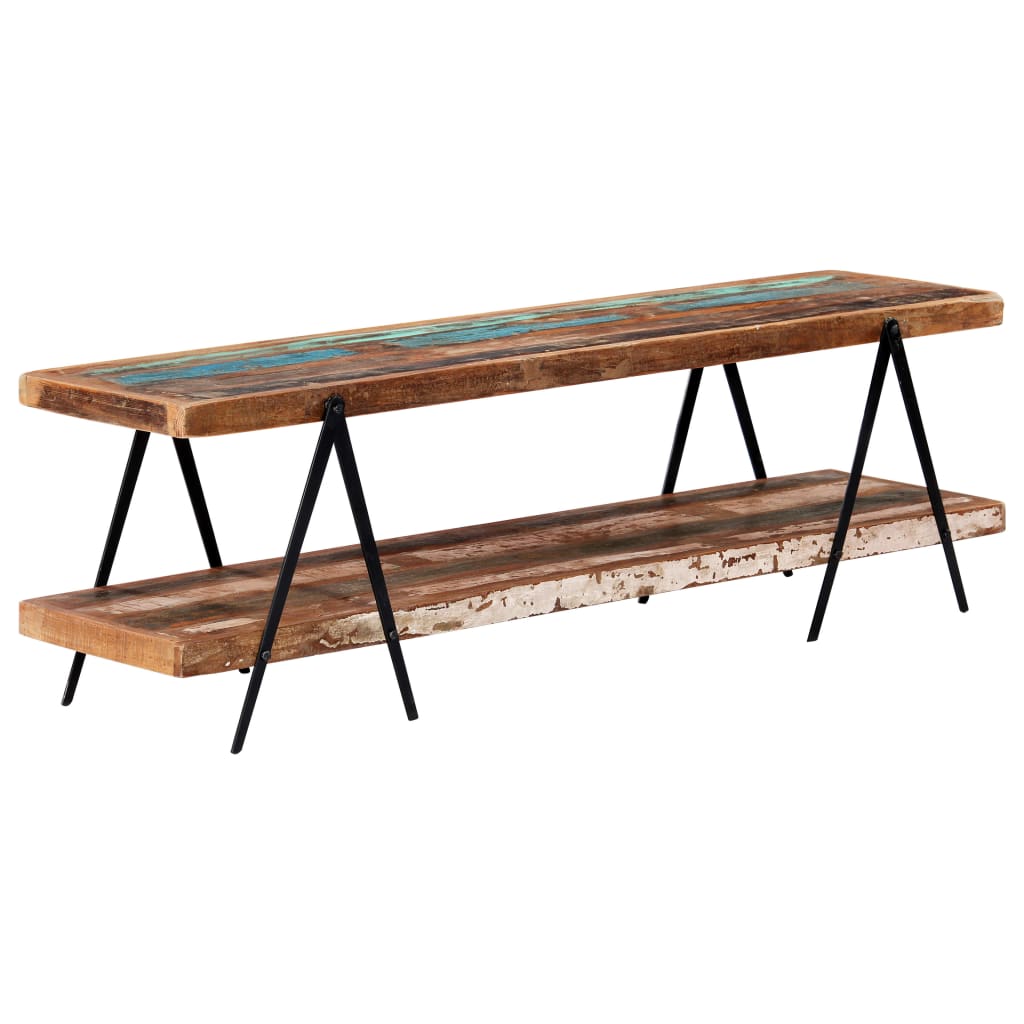 Meuble TV vidaXL 160x40x50 cm en bois de récupération massif