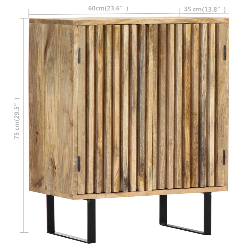 vidaXL Commode 60x35x75 cm Bois de manguier massif