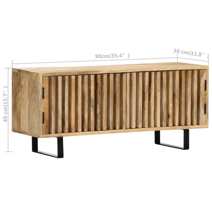 Meuble TV vidaXL 90x30x40 cm Bois de manguier massif