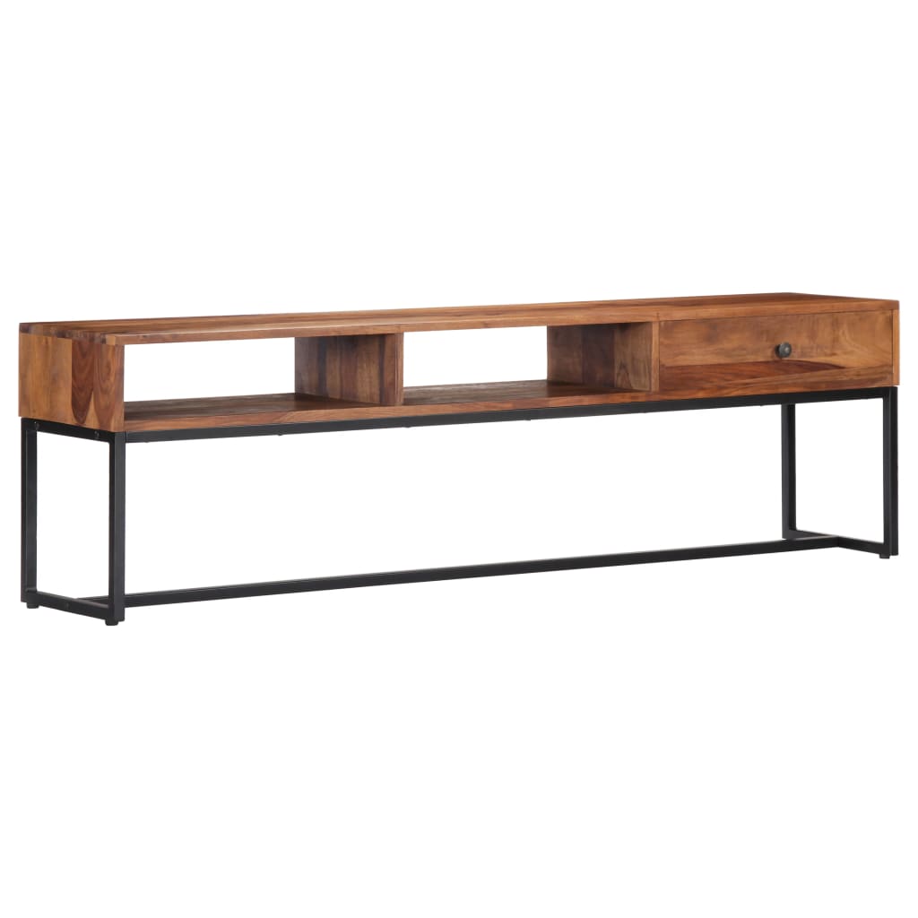 vidaXL Meuble TV 160x30x45 cm Bois d'acacia massif