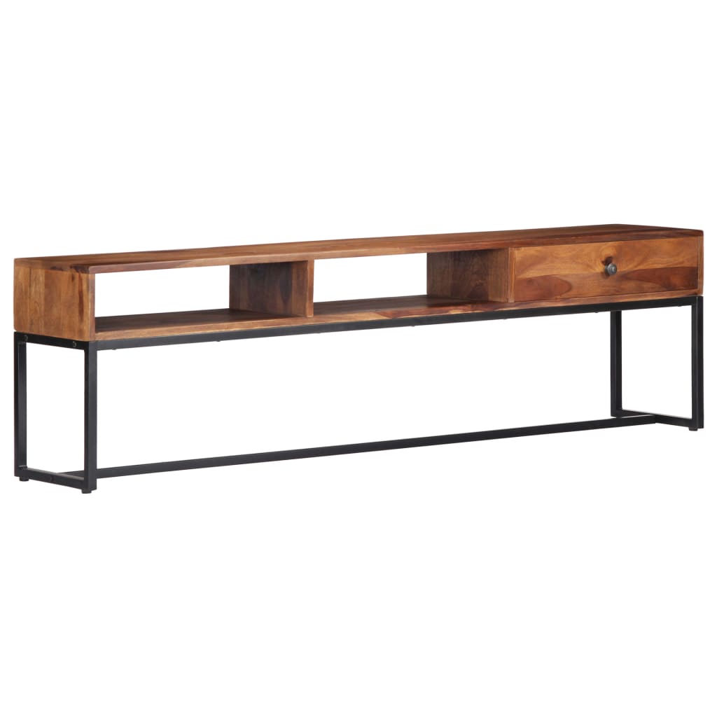 vidaXL Meuble TV 160x30x45 cm Bois d'acacia massif
