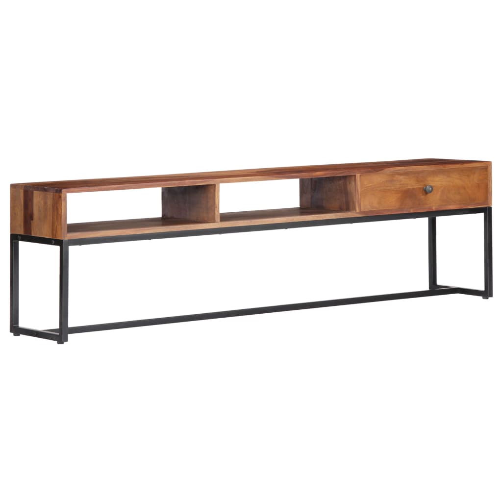 vidaXL Meuble TV 160x30x45 cm Bois d'acacia massif
