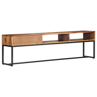 vidaXL Meuble TV 160x30x45 cm Bois d'acacia massif