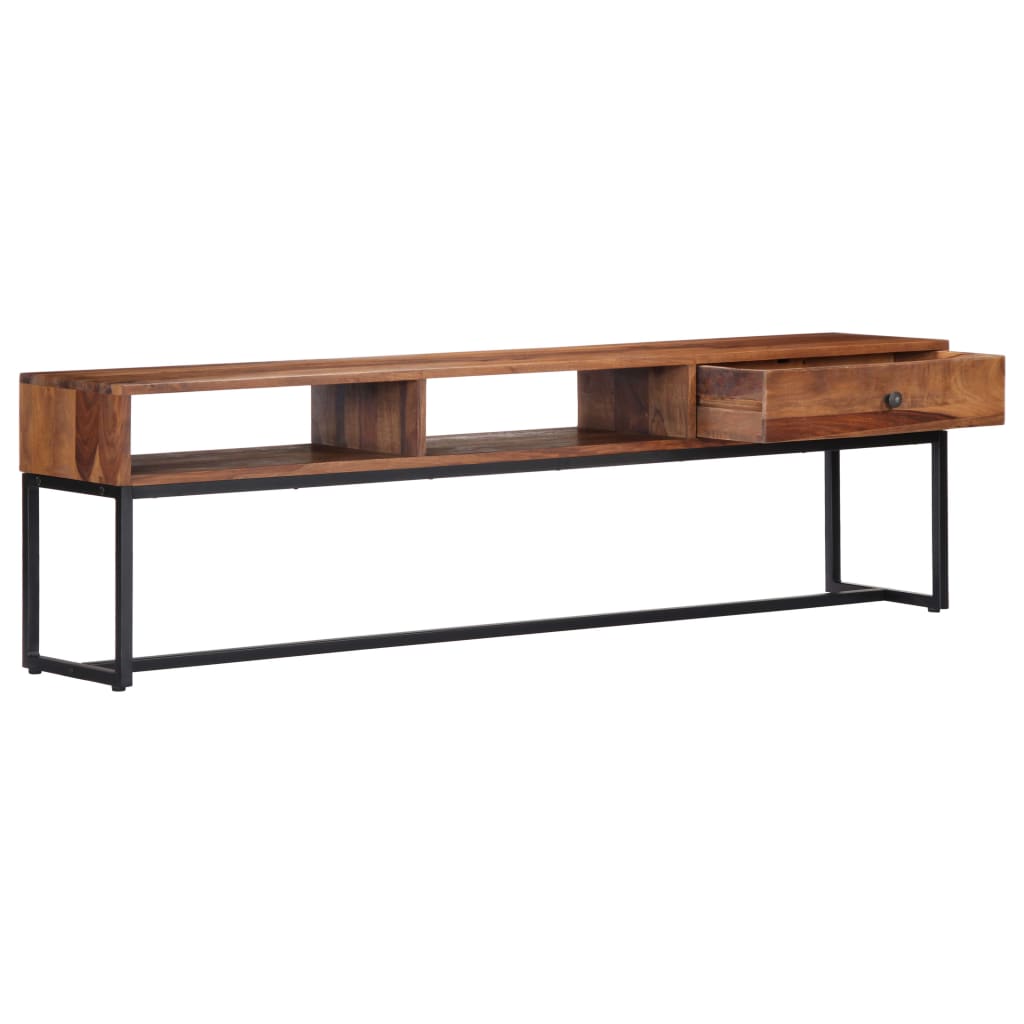 vidaXL Meuble TV 160x30x45 cm Bois d'acacia massif