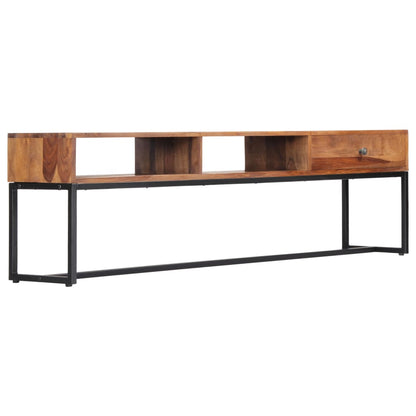 vidaXL Meuble TV 160x30x45 cm Bois d'acacia massif