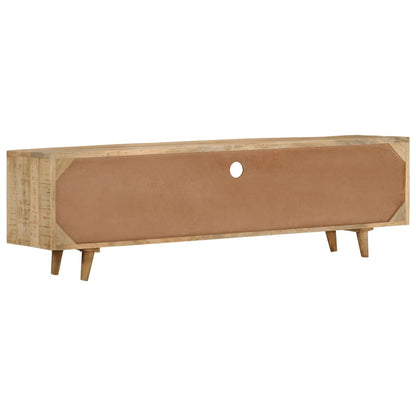 vidaXL Meuble TV 140x30x40 cm Bois de manguier massif