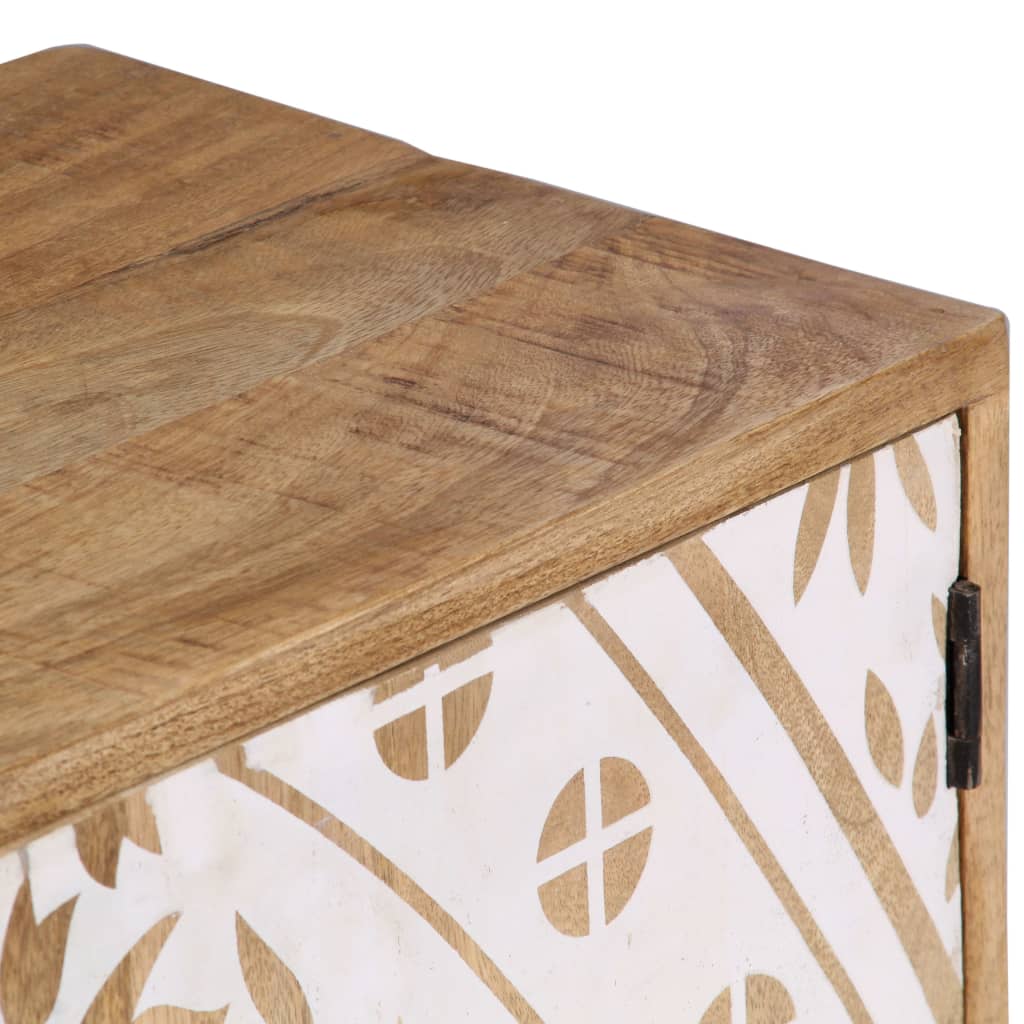 vidaXL Meuble TV 140x30x40 cm Bois de manguier massif