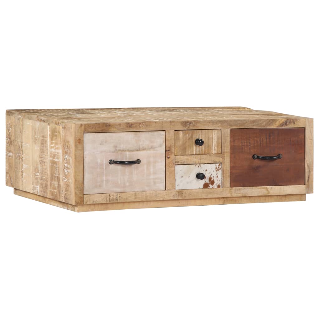 vidaXL Couchtisch 90x60x30 cm Massivholz Mango