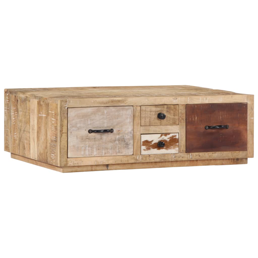 vidaXL Couchtisch 90x60x30 cm Massivholz Mango