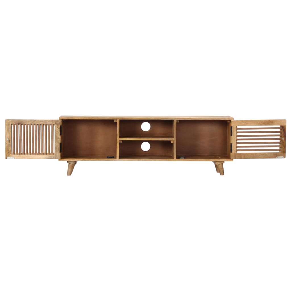 vidaXL Meuble TV 120x30x40 cm Bois de manguier massif