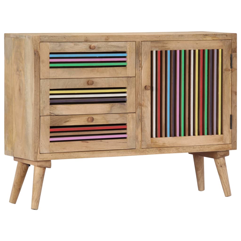 vidaXL Buffet 100x30x75 cm Bois de manguier massif