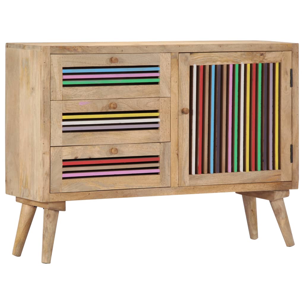 vidaXL Buffet 100x30x75 cm Bois de manguier massif