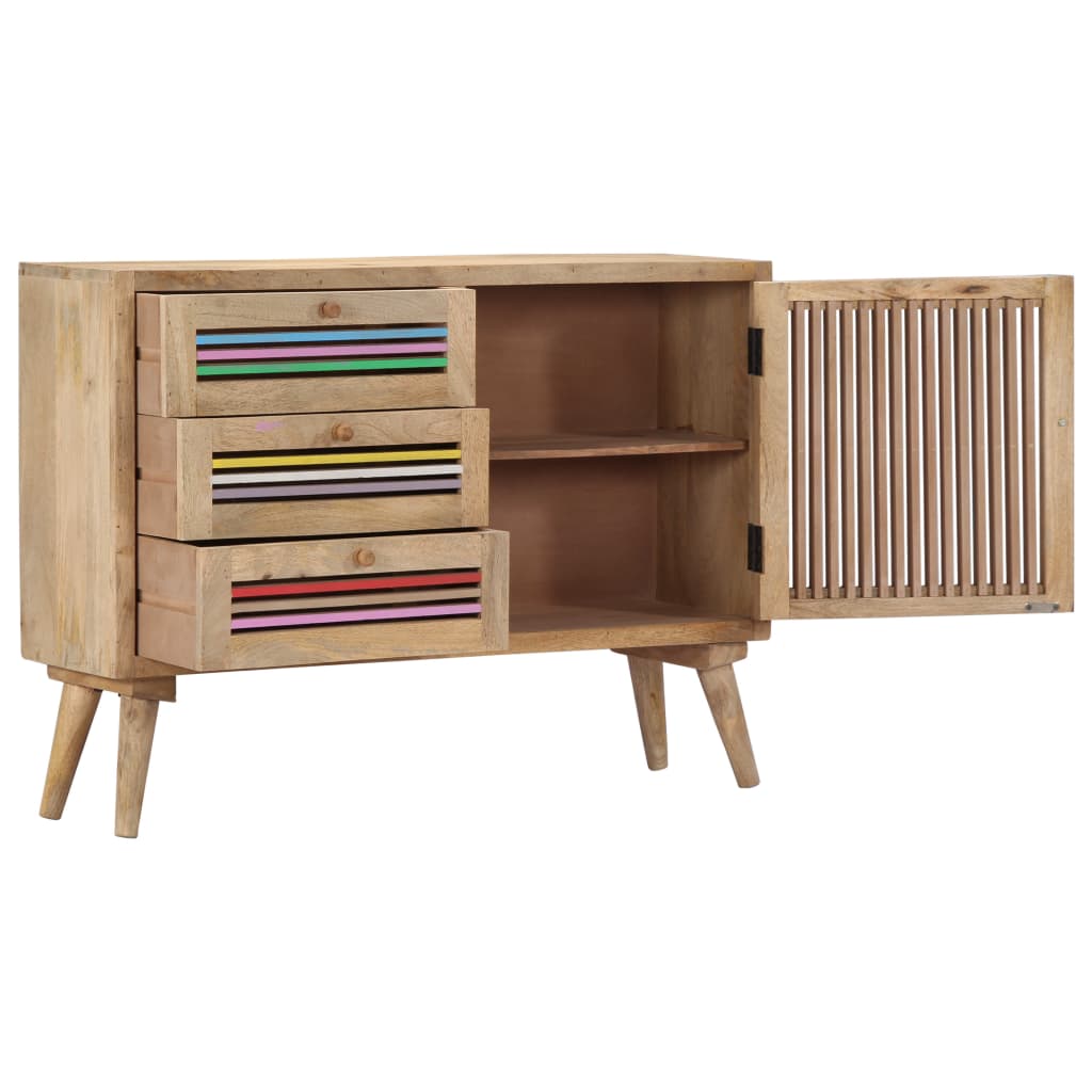 vidaXL Buffet 100x30x75 cm Bois de manguier massif