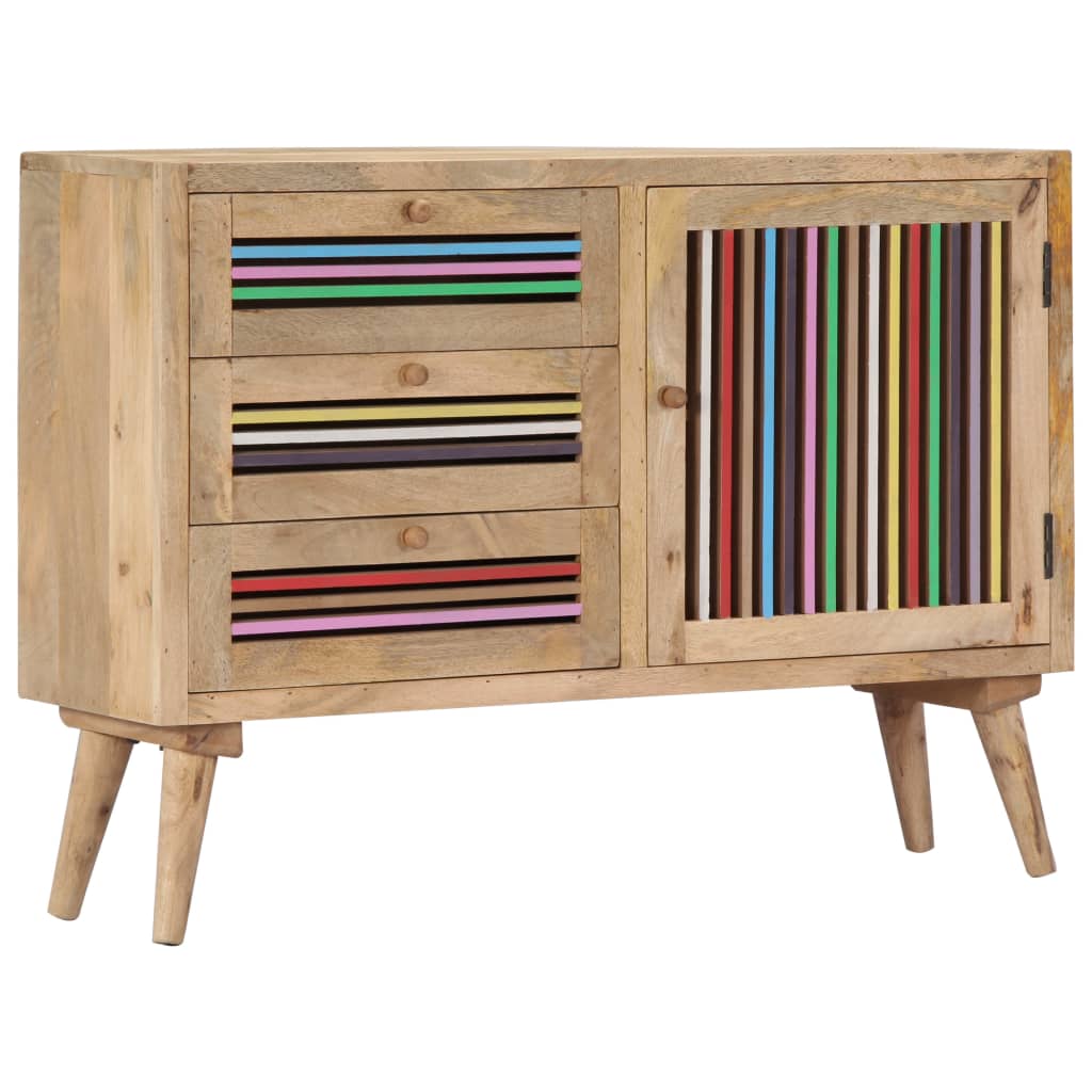 vidaXL Buffet 100x30x75 cm Bois de manguier massif