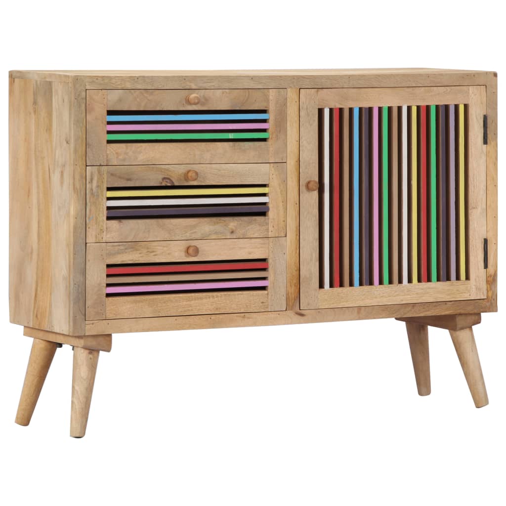 vidaXL Buffet 100x30x75 cm Bois de manguier massif