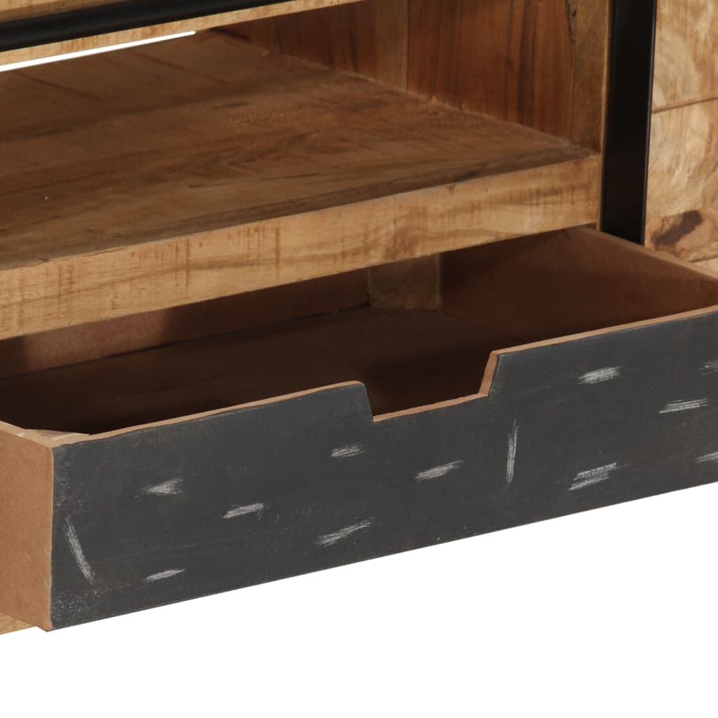 vidaXL Meuble TV 120x30x40 cm Bois de manguier massif