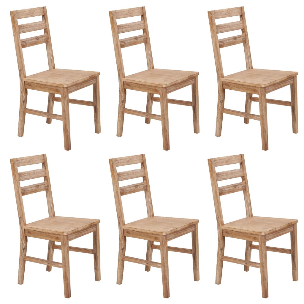 vidaXL Chaises de salle à manger 6 pcs Bois d'acacia massif